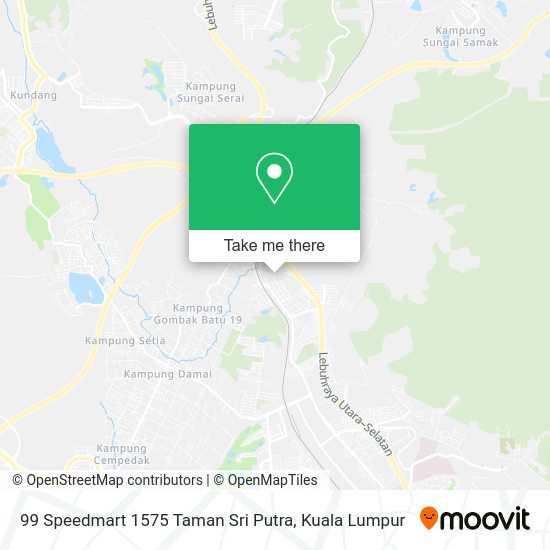 Peta 99 Speedmart 1575 Taman Sri Putra