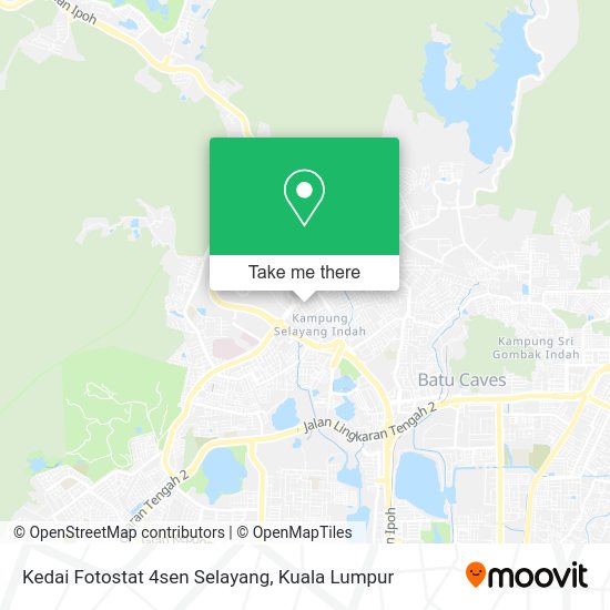 Peta Kedai Fotostat 4sen Selayang