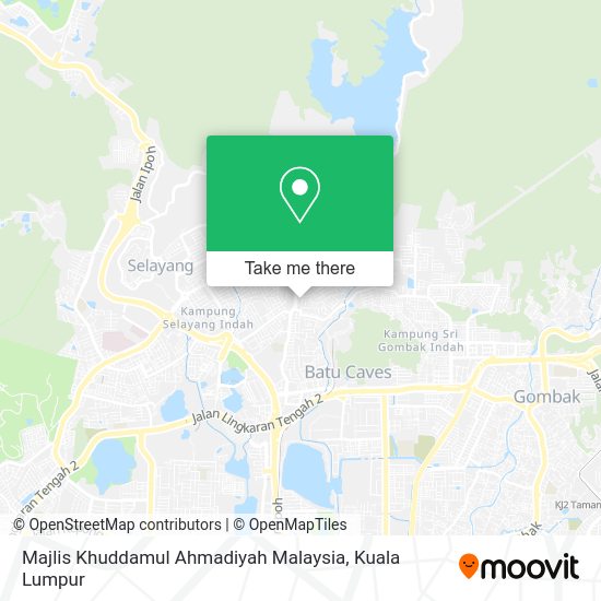 Peta Majlis Khuddamul Ahmadiyah Malaysia