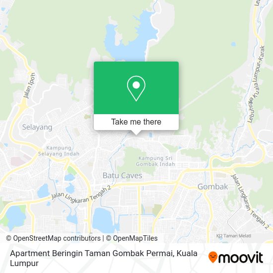 Peta Apartment Beringin Taman Gombak Permai