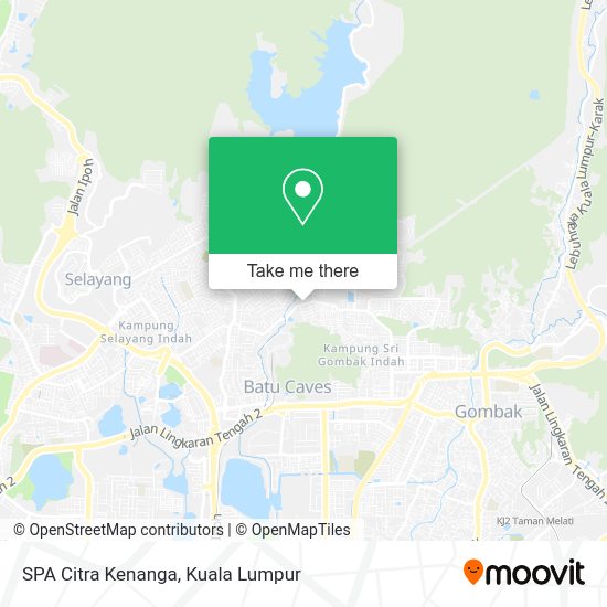 SPA Citra Kenanga map