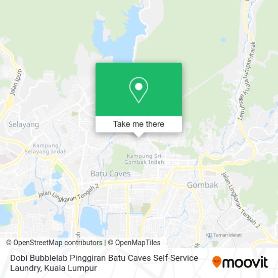 Dobi Bubblelab Pinggiran Batu Caves Self-Service Laundry map