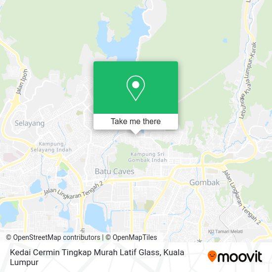 Kedai Cermin Tingkap Murah Latif Glass map