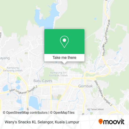 Peta Wany's Snacks KL Selangor