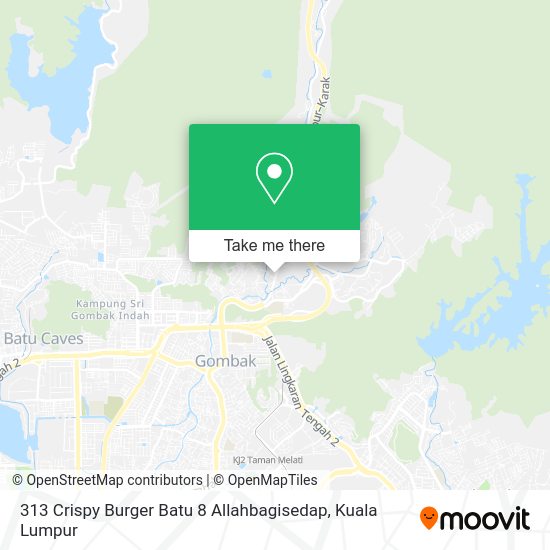 313 Crispy Burger Batu 8 Allahbagisedap map