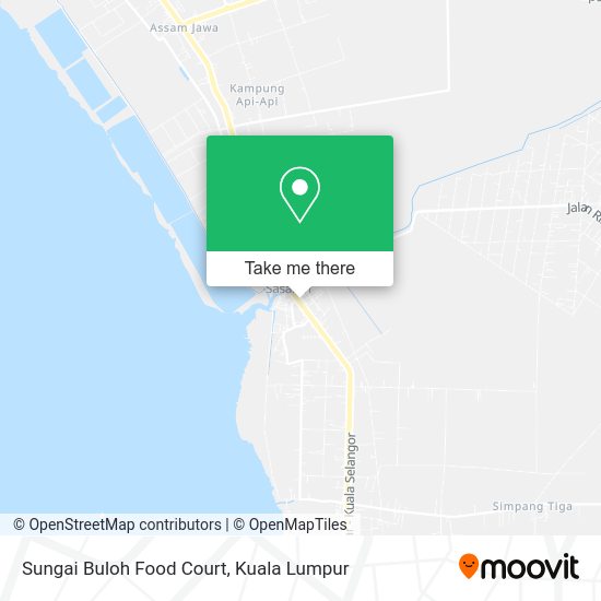 Sungai Buloh Food Court map