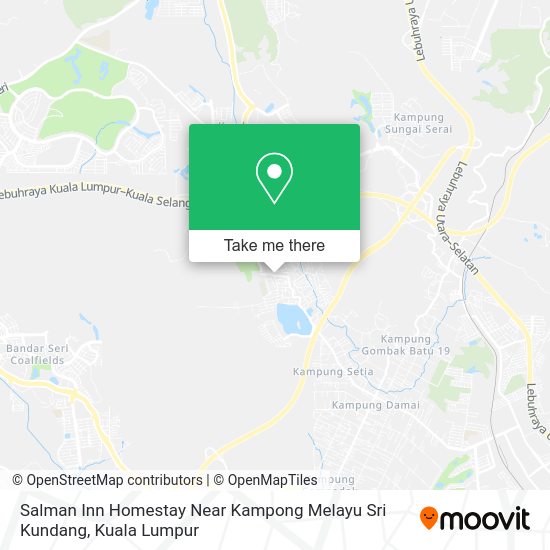 Salman Inn Homestay Near Kampong Melayu Sri Kundang map