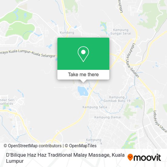 Peta D'Bilique Haz Haz Traditional Malay Massage