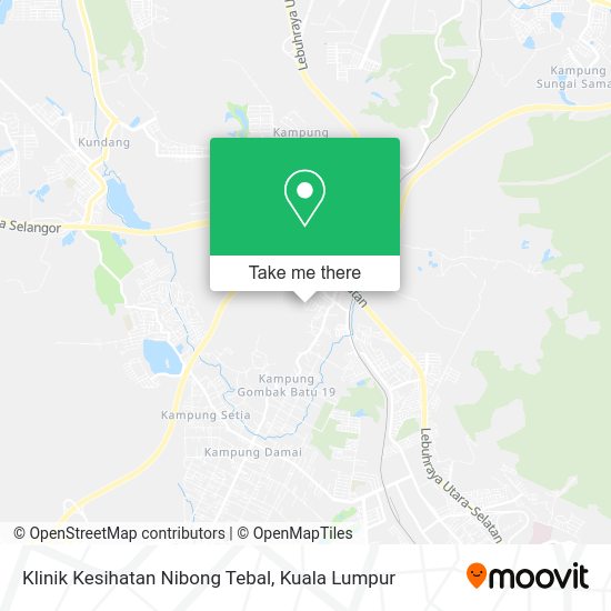 Klinik Kesihatan Nibong Tebal map
