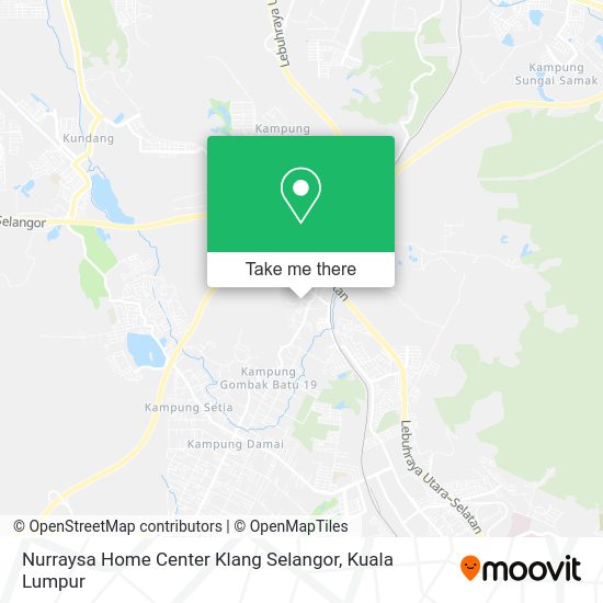 Nurraysa Home Center Klang Selangor map