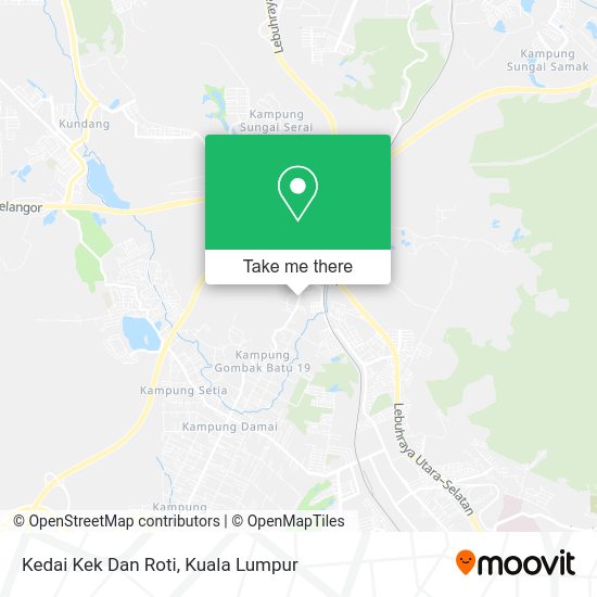 Peta Kedai Kek Dan Roti