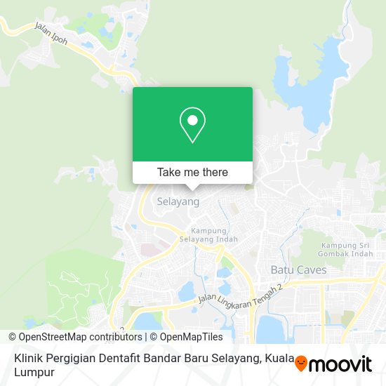 Peta Klinik Pergigian Dentafit Bandar Baru Selayang