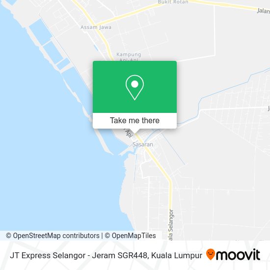 JT Express Selangor - Jeram SGR448 map