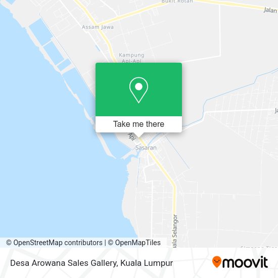 Desa Arowana Sales Gallery map