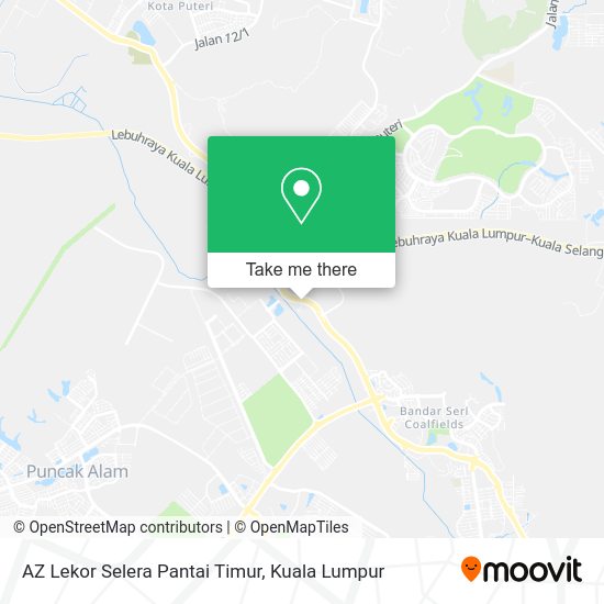 AZ Lekor Selera Pantai Timur map