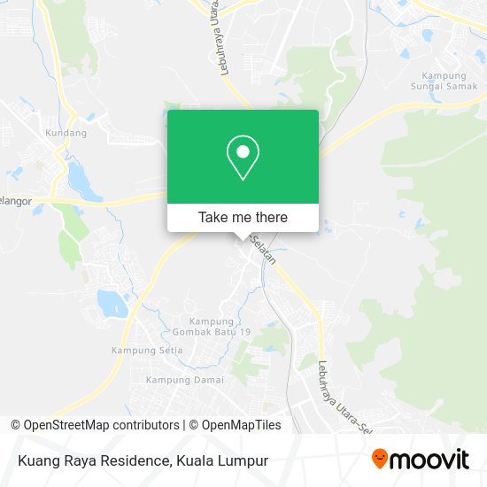 Kuang Raya Residence map