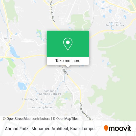 Peta Ahmad Fadzil Mohamed Architect