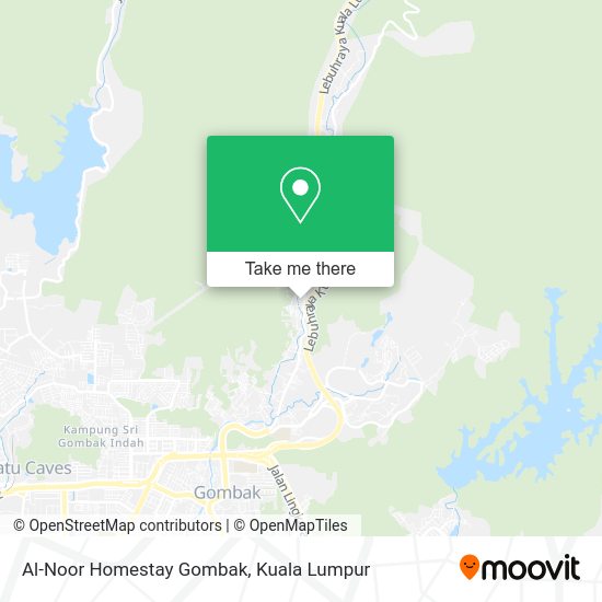 Al-Noor Homestay Gombak map