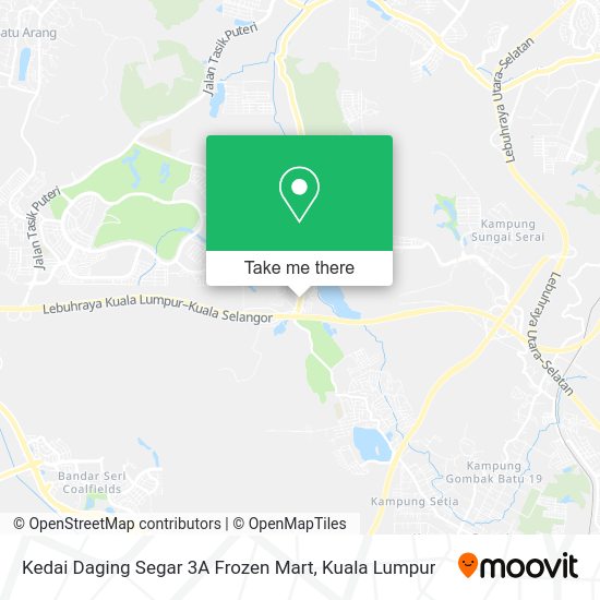 Kedai Daging Segar 3A Frozen Mart map
