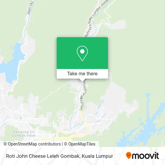 Roti John Cheese Leleh Gombak map