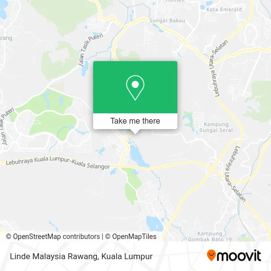 Linde Malaysia Rawang map
