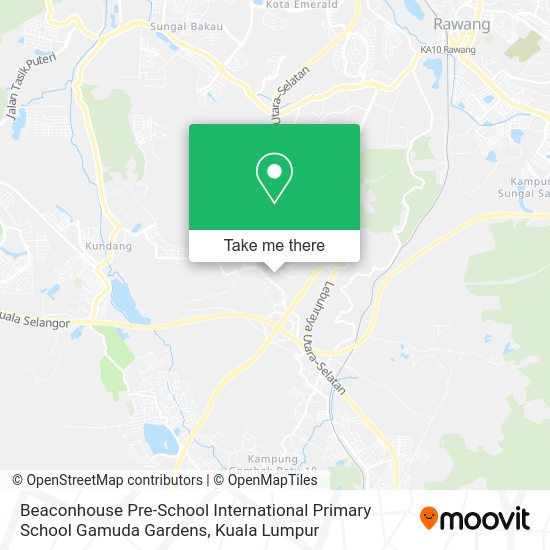Beaconhouse Pre-School International Primary School Gamuda Gardens map