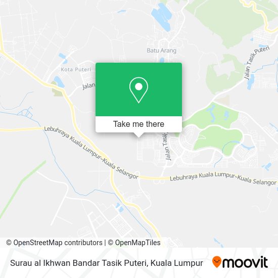 Surau al Ikhwan Bandar Tasik Puteri map
