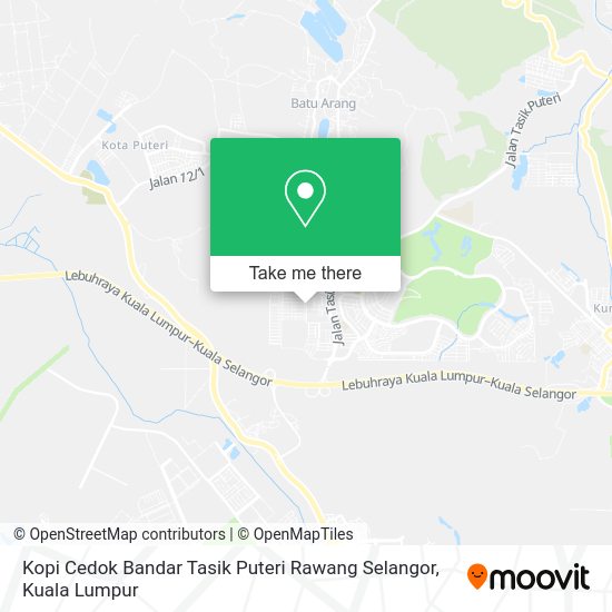 Peta Kopi Cedok Bandar Tasik Puteri Rawang Selangor