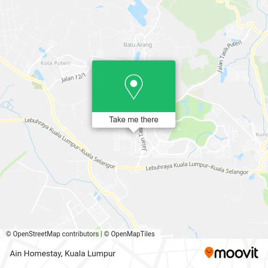 Ain Homestay map