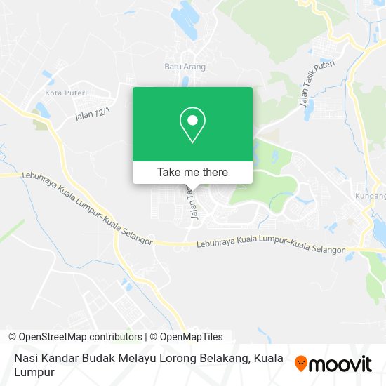 Peta Nasi Kandar Budak Melayu Lorong Belakang