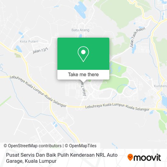 Peta Pusat Servis Dan Baik Pulih Kenderaan NRL Auto Garage