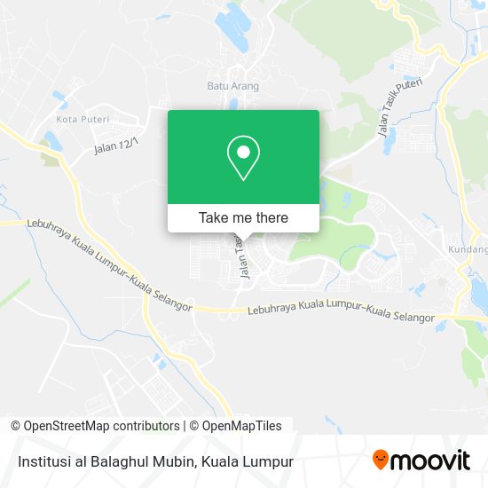 Institusi al Balaghul Mubin map