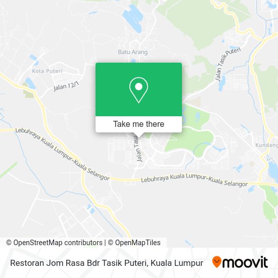 Restoran Jom Rasa Bdr Tasik Puteri map