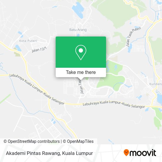 Akademi Pintas Rawang map