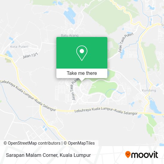 Peta Sarapan Malam Corner