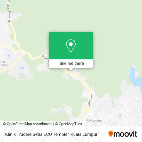 Peta Klinik Trucare Setia ECO Templer