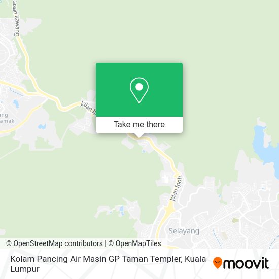 Peta Kolam Pancing Air Masin GP Taman Templer