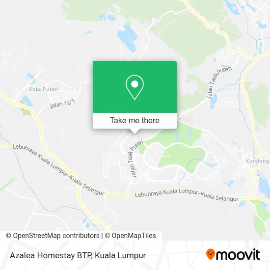 Azalea Homestay BTP map