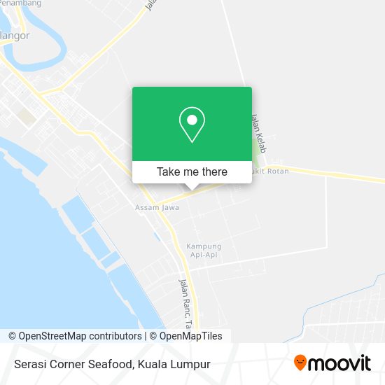 Peta Serasi Corner Seafood