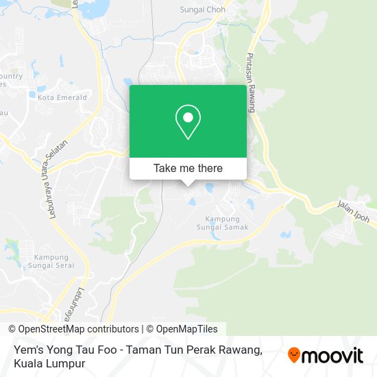 Yem's Yong Tau Foo - Taman Tun Perak Rawang map