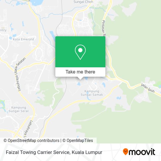 Faizal Towing Carrier Service map