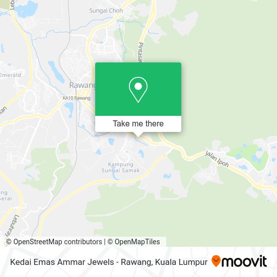 Kedai Emas Ammar Jewels - Rawang map