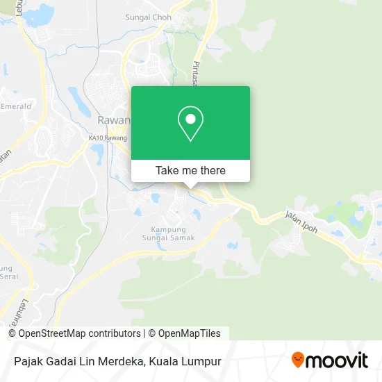 Pajak Gadai Lin Merdeka map