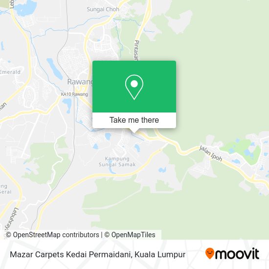 Mazar Carpets Kedai Permaidani map