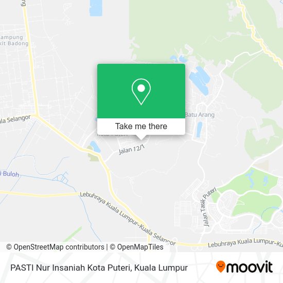 PASTI Nur Insaniah Kota Puteri map