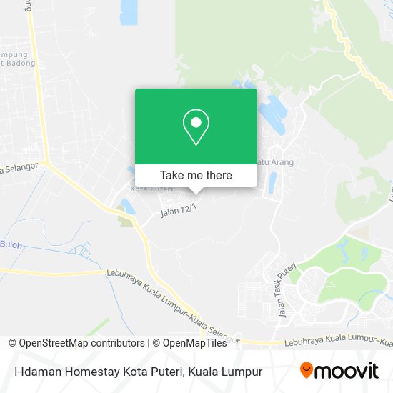 Peta I-Idaman Homestay Kota Puteri