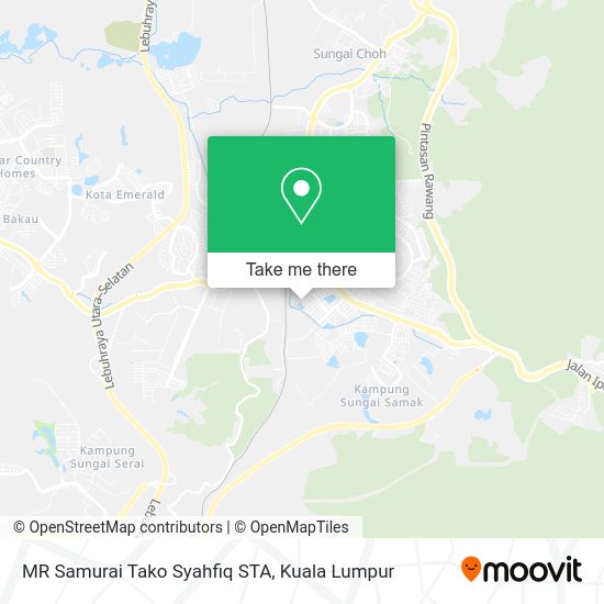MR Samurai Tako Syahfiq STA map
