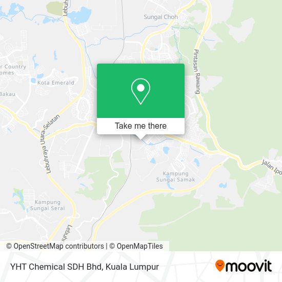 YHT Chemical SDH Bhd map