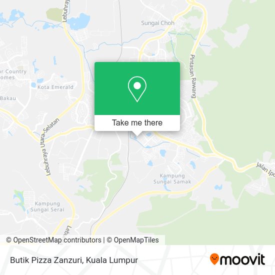 Peta Butik Pizza Zanzuri