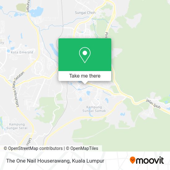 Peta The One Nail Houserawang
